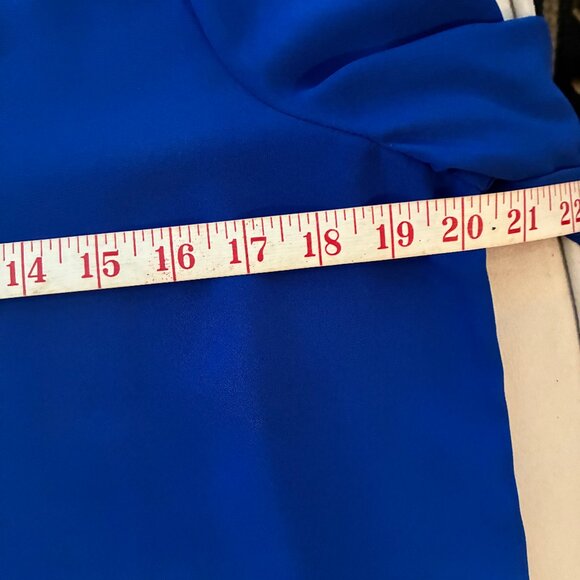 Ellen Tracy Blouse Blue NWOT - Picture 6 of 7